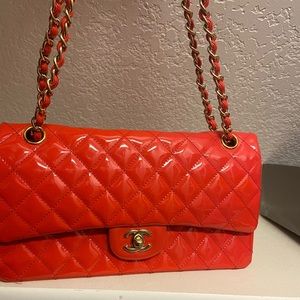 Classic patent leather quilted Chanel